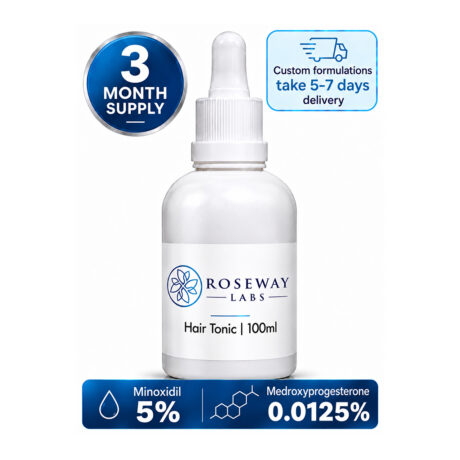 Minoxidil 5% + Medroxyprogesterone 0.0125% Hair Tonic – 100ml